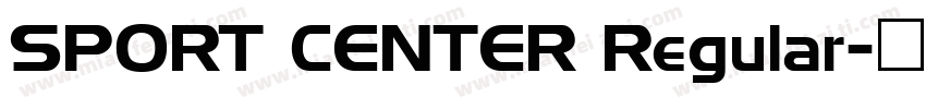 SPORT CENTER Regular字体转换